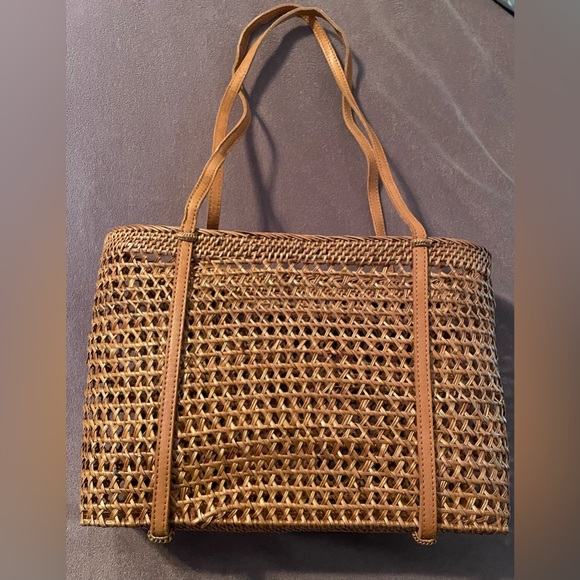 Brown Woven Tote Bag - Picture 2 of 11